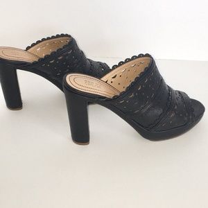 Sexy SEE by Chloe Black Mules Shoes Sandals Heels